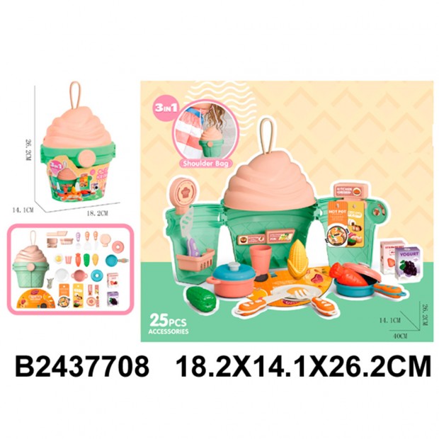 Игровой набор 688-202A Кухня в чемодане мороженке Игровой набор 688-202A Кухня в чемодане мороженке