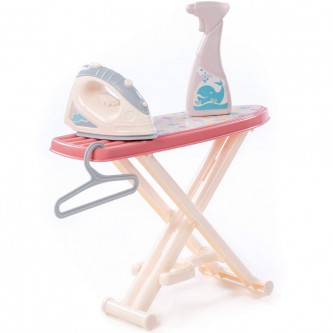 Набор игровой "Утюжок №3 с гладильной доской, пульверизатором и вешалкой" коралловый в коробке Набор игровой "Утюжок №3 с гладильной доской, пульверизатором и вешалкой" коралловый в коробке