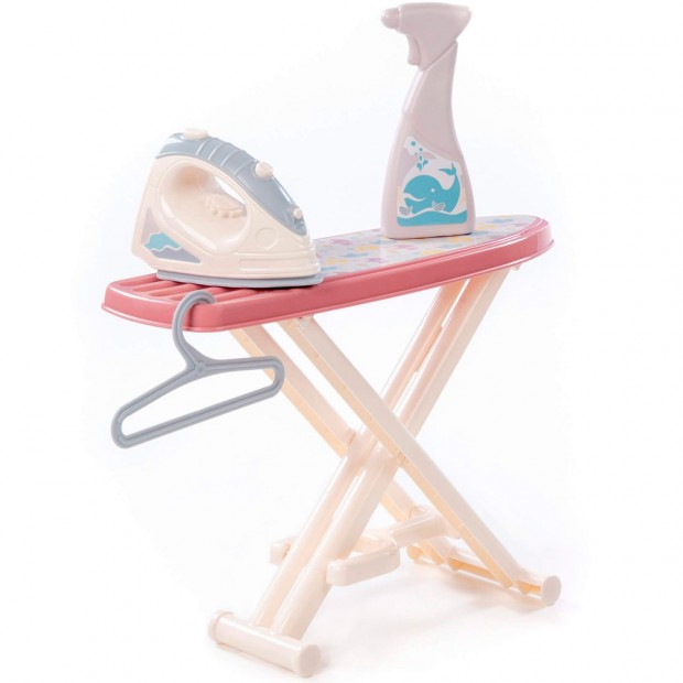 Набор игровой "Утюжок №3 с гладильной доской, пульверизатором и вешалкой" коралловый в коробке Набор игровой "Утюжок №3 с гладильной доской, пульверизатором и вешалкой" коралловый в коробке
