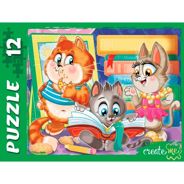 Пазл 12 ЗАБАВНЫЕ КОТИКИ №16 П12-2544 Пазл 12 ЗАБАВНЫЕ КОТИКИ №16 П12-2544