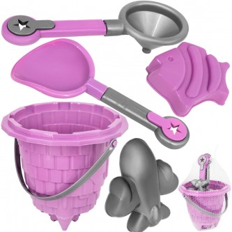 Песочный набор Замок фиолетовый 5 предметов ПН-2Ф /30/