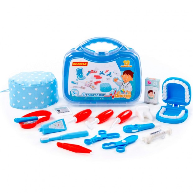 Набор Доктор №23 "Стоматолог" 19 элементов в чемодане 74963