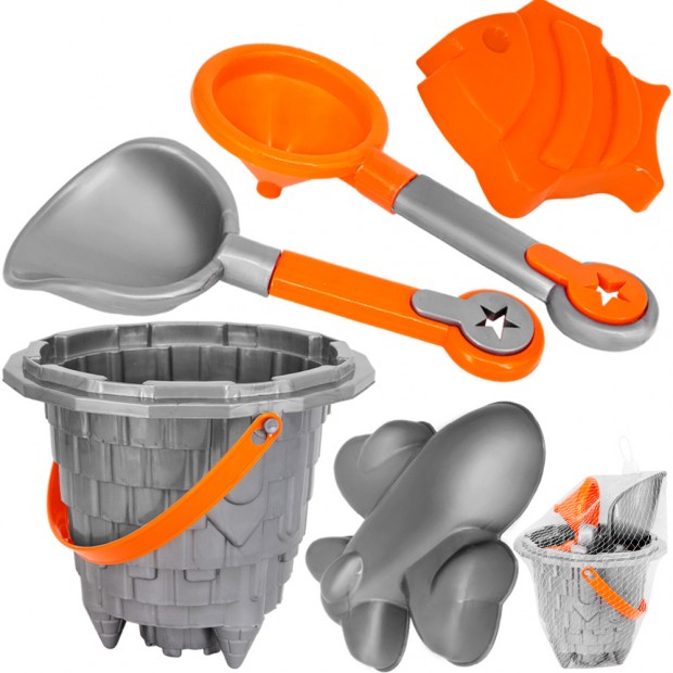 Песочный набор Замок красный 5 предметов ПН-2О /30/ Песочный набор Замок красный 5 предметов ПН-2О /30/