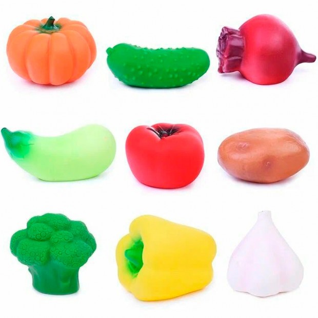 Резиновый Набор овощей.Урожай С-1658 /6/ Резиновый Набор овощей.Урожай С-1658 /6/