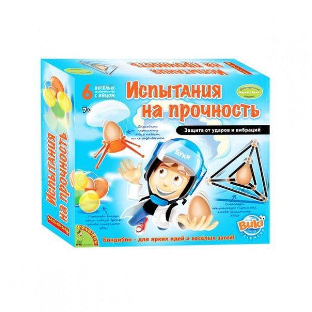Набор 1026ВВ Французские опыты Науки с Буки Испытание на прочность Набор 1026ВВ Французские опыты Науки с Буки Испытание на прочность