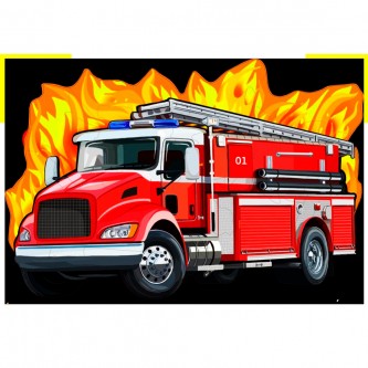 Деревянный Пазл 15 Пожарная машина MPZCT28-M Деревянный Пазл 15 Пожарная машина MPZCT28-M