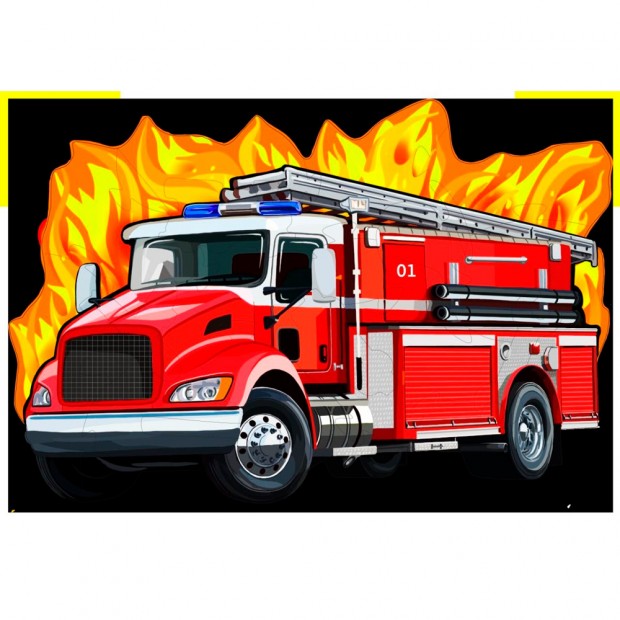 Деревянный Пазл 15 Пожарная машина MPZCT28-M Деревянный Пазл 15 Пожарная машина MPZCT28-M