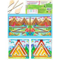 Деревянная Игра Межполушарная доска Эра динозавриков Н00175