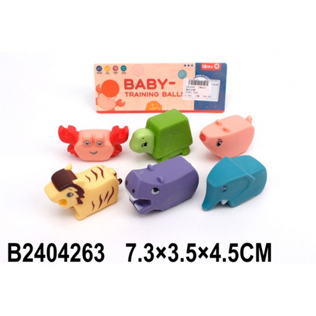 Набор резиновых игрушек W8633 в пакете