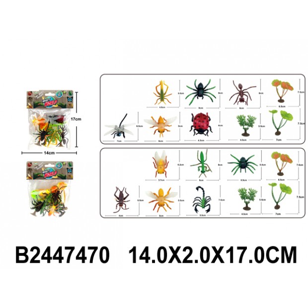 Набор насекомых в пакете 2447470 Набор насекомых в пакете 2447470