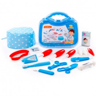 Набор Доктор №22 "Стоматолог" 18 элементов в чемодане 74956 Набор Доктор №22 "Стоматолог" 18 элементов в чемодане 74956