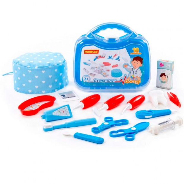 Набор Доктор №22 "Стоматолог" 18 элементов в чемодане 74956