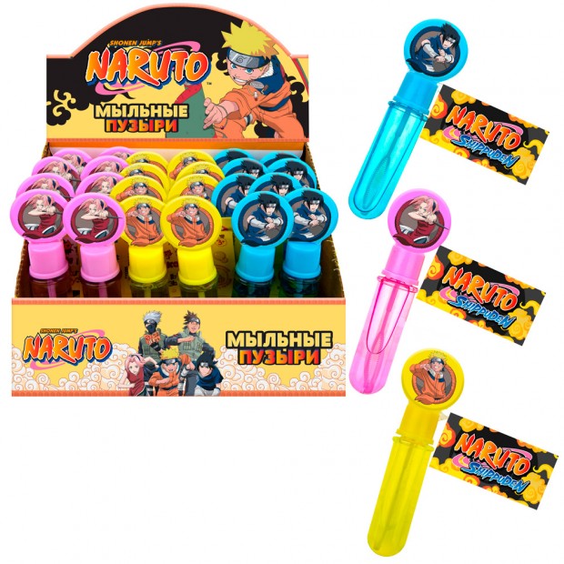 Мыльные пузыри Т24950 Наруто, нелопающиеся с кругляшом на крышке, 10 мл 1toy Мыльные пузыри Т24950 Наруто, нелопающиеся с кругляшом на крышке, 10 мл 1toy
