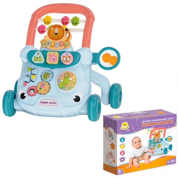 Каталка-ходунок MK368-17 Levatoys синий в коробке Каталка-ходунок MK368-17 Levatoys синий в коробке