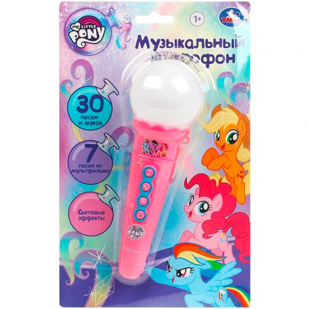 Микрофон Мой маленький Пони 30 песен,звуков HT569-R12 /120/ Микрофон Мой маленький Пони 30 песен,звуков HT569-R12 /120/