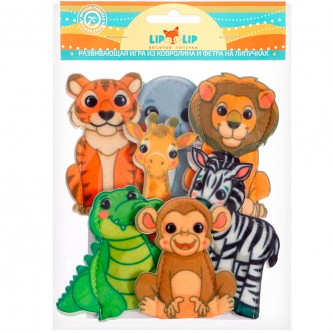 Кукольный Пальчиковый театр Животные Африки, фетр Кукольный Пальчиковый театр Животные Африки, фетр