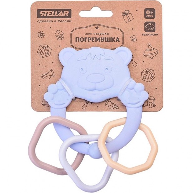 Прорезыватель «Котенок и Медвежонок». Коллекция «Зефир» 02186 Прорезыватель «Котенок и Медвежонок». Коллекция «Зефир» 02186