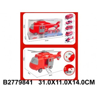Вертолет Пожарный с набором машин п/к Вертолет Пожарный с набором машин п/к