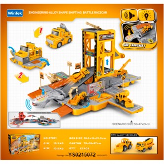 Гараж Парковка Стройка трансформирующаяся, свет, звук в коробке