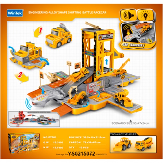 Гараж Парковка Стройка трансформирующаяся, свет, звук в коробке Гараж Парковка Стройка трансформирующаяся, свет, звук в коробке