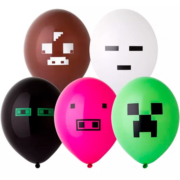 Набор шаров рис Пиксели 36 см 5 шт. в уп 1111-1161 /цена за упак/. Набор шаров рис Пиксели 36 см 5 шт. в уп 1111-1161 /цена за упак/.