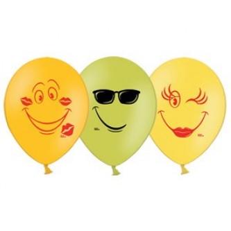Набор шаров Улыбка 30 см 5шт/уп. 1111-0841 /цена за упак/ Набор шаров Улыбка 30 см 5шт/уп. 1111-0841 /цена за упак/