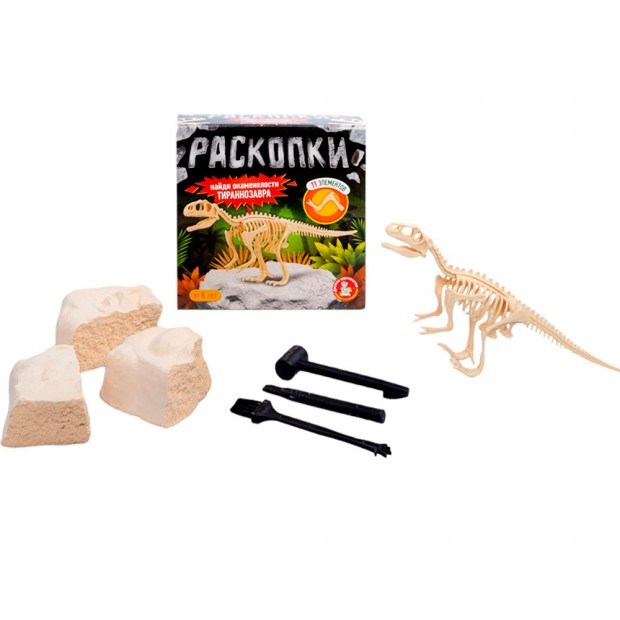 Набор Раскопки Найди окаменелости Тираннозавра 11 эл 05399 Набор Раскопки Найди окаменелости Тираннозавра 11 эл 05399