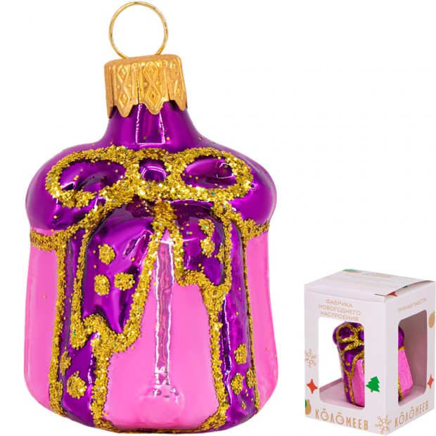 Ел.укр. Подарок фиолетовый h-6 см ФУ-167/6 Ел.укр. Подарок фиолетовый h-6 см ФУ-167/6