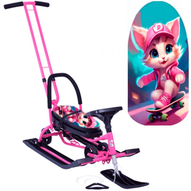 Снегокат 111 SNOWKAT Mobile Киса с Т-образным толкателем Снегокат 111 SNOWKAT Mobile Киса с Т-образным толкателем