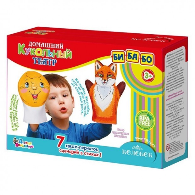 Кукольный театр Колобок, 7 шт Кукольный театр Колобок, 7 шт
