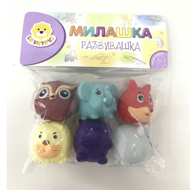 Набор резиновых игрушек для ванны Levatoys MKY8619 в пакете