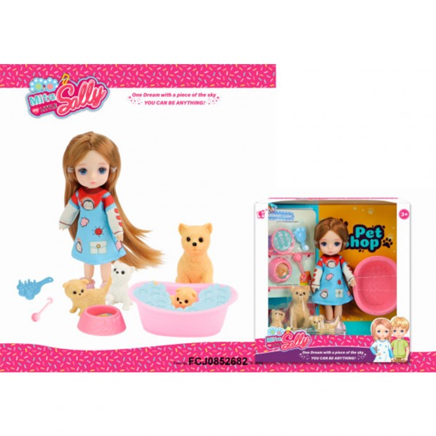 Кукла с питомцами в коробке Кукла с питомцами в коробке