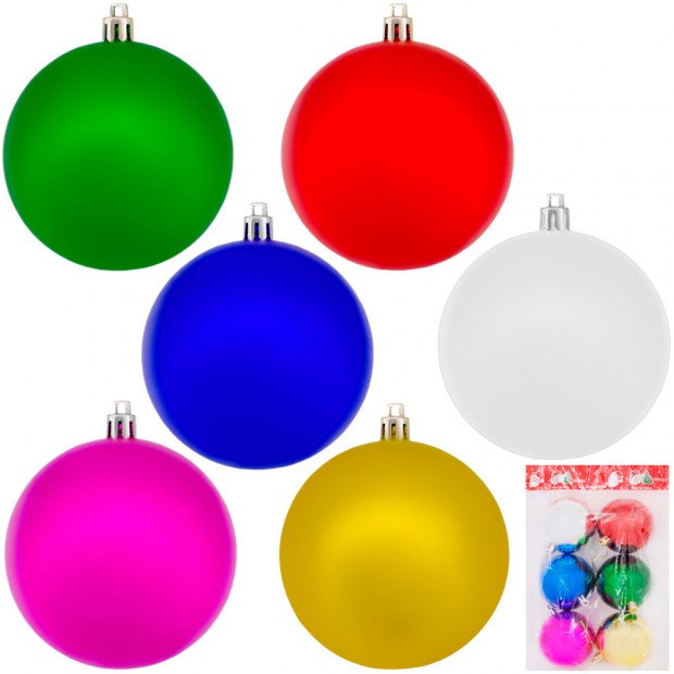 Ел.набор Шары разноцвет. 7см 6шт в пак. FG240517120M Ел.набор Шары разноцвет. 7см 6шт в пак. FG240517120M