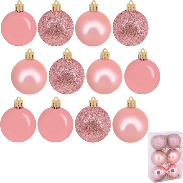 Ел.набор Шары розовый пастель. 6cm 6шт в кор. FG240517126M Ел.набор Шары розовый пастель. 6cm 6шт в кор. FG240517126M