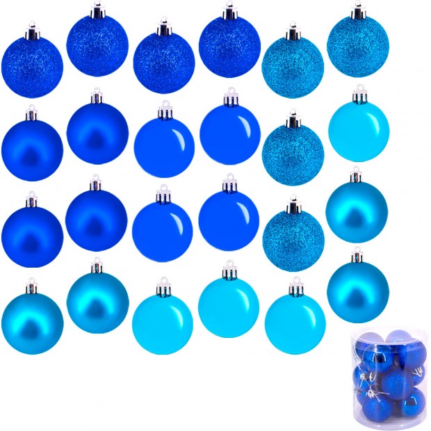 Ел.набор Шары синий, голубой 5cm 12шт в кор. FG240517132M Ел.набор Шары синий, голубой 5cm 12шт в кор. FG240517132M