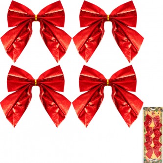 Ел.укр. Бант 4шт. красный FG240517074M-1 Ел.укр. Бант 4шт. красный FG240517074M-1