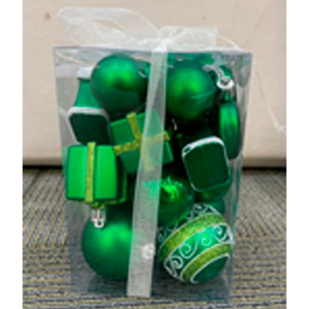 Ел.набор Шары зеленый 4-5-6 см 23шт. в кор. E-48606GN Ел.набор Шары зеленый 4-5-6 см 23шт. в кор. E-48606GN