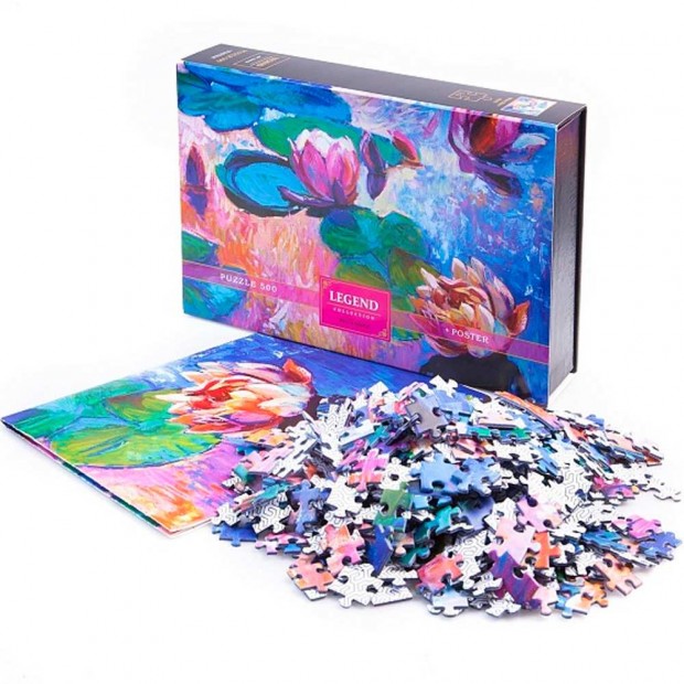Пазл 500 эл. Кувшинки + Постер Premium 071211 Пазл 500 эл. Кувшинки + Постер Premium 071211