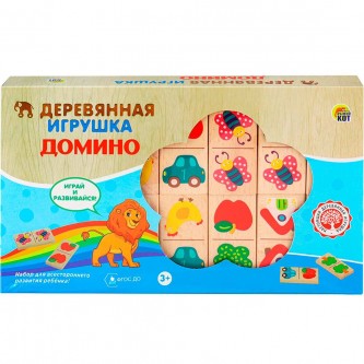 Деревянное Домино 22х13,5х3,5см И-4016 Деревянное Домино 22х13,5х3,5см И-4016