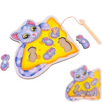 Деревянная Магнитная рыбалка Сыр ОА-00000425