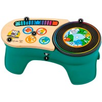 Деревянный Диджейский пульт проигрыватель "Волшебное прикосновение" со светом и звуком Деревянный Диджейский пульт проигрыватель "Волшебное прикосновение" со светом и звуком