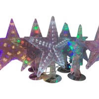 Верхушка Звезда 21 см FG240517055M на бат. Верхушка Звезда 21 см FG240517055M на бат.