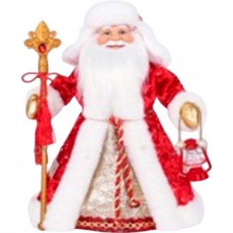 Дед Мороз 30см рус. озв. 23A27-12 Дед Мороз 30см рус. озв. 23A27-12