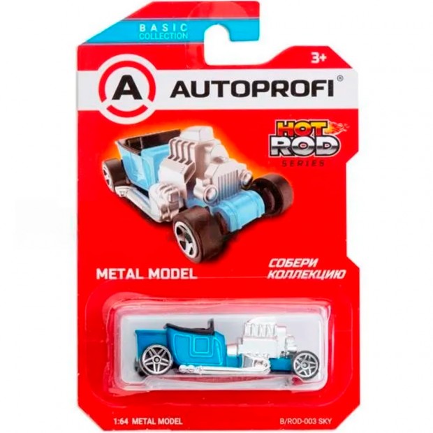 Модель 1:64 Серия HOT ROD CARS голубой B/ROD-003 SKY Модель 1:64 Серия HOT ROD CARS голубой B/ROD-003 SKY