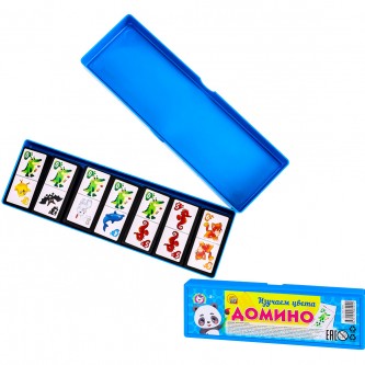 Домино пластик Изучаем цвета ИН-8099 Домино пластик Изучаем цвета ИН-8099