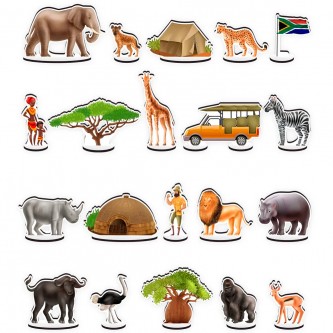 Деревянный Игровой набор Сафари 8837 Деревянный Игровой набор Сафари 8837