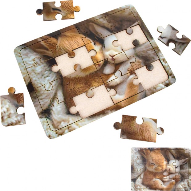 Деревянный Пазл Кролики ОА-00000476 /Арбо/ Деревянный Пазл Кролики ОА-00000476 /Арбо/