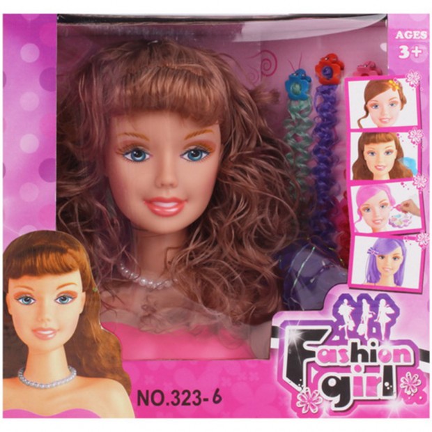 Манекен для создания прически в коробке, ZY664328 Манекен для создания прически в коробке, ZY664328