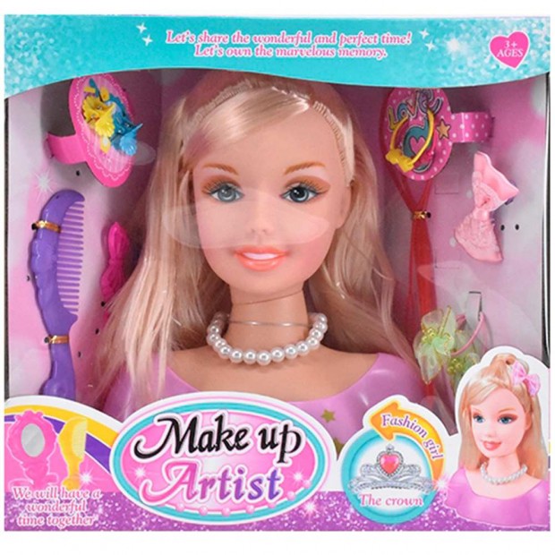 Манекен для создания прически в коробке, ZY1214998 Манекен для создания прически в коробке, ZY1214998