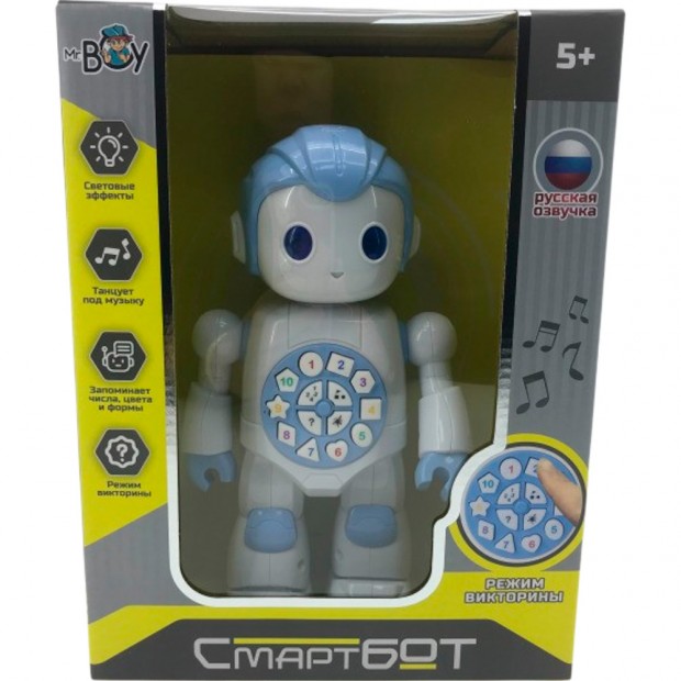 Робот на бат MKJ1053A Mr Boy Смартбот в кор. Робот на бат MKJ1053A Mr Boy Смартбот в кор.